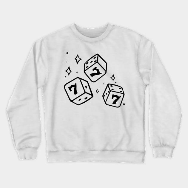 777 angel number sticker Crewneck Sweatshirt by saraholiveira06